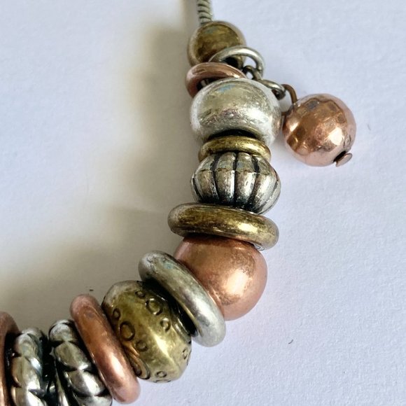 Gold Silver Copper Starfish Sea Life Charm Bracelet 7-8.5" Plus Size Plated - Picture 7 of 10